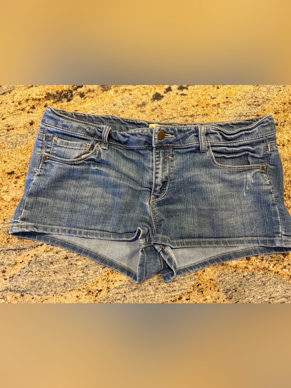 Forever 21 Light Blue Denim Boyfriend Shorts